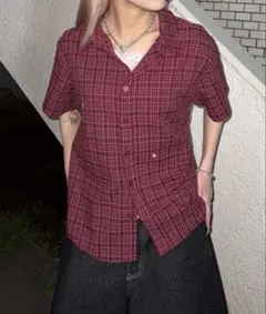 Rhinestone Overshirt/ラインストーンオーバーシャツ ピンク - メルカリ