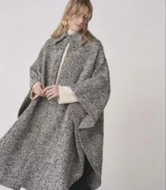 Mila Owen ミラオーウェン　ビックカラーケープコート