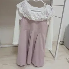 GU 110 フォーマルワンピース ピンク 3点セット