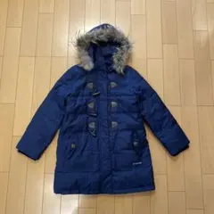 ポンポネット　ネイビーのダウン　160