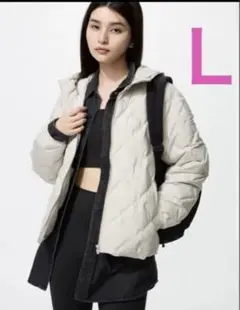 ★新品未使用★ ユニクロ パフテックパーカ L ナチュラル【匿名配送】