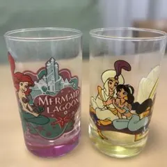 ディズニーシー アリエル アラジン グラスセット　希少