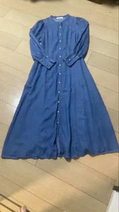 アーバンリサーチサニーレーベル　デニム 長袖シャツワンピース