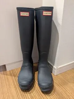 HUNTER レディース レインブーツ 長靴　ネイビー 39