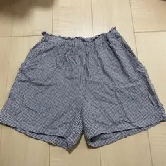 ユニクロ　140 イージーショートパンツ　ギンガムチェック