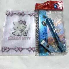 チャーミーキティ クリアファイル リロ＆スティッチ 文具セット　平成レトロ