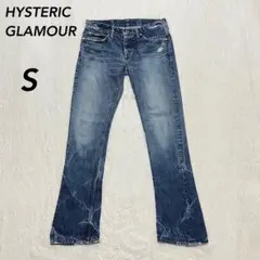 ヒステリックグラマースタッズフレアブーツカットデニムパンツレディースS