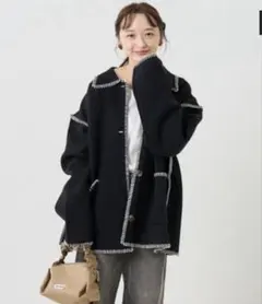 FREAK'S STORE ブランケット ステッチ ニット アウター