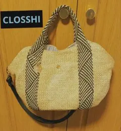 CLOSSHI しまむら かごバッグ 2wayショルダーバッグ 3層バッグのサムネイル