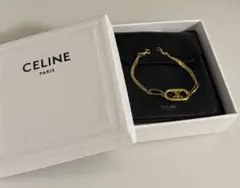 CELINE トリオンフ チェーン ブレスレット　アクセサリーポーチ付のサムネイル