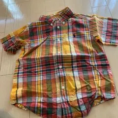 美品　ラルフローレン 半袖シャツ チェックシャツ　4T 110