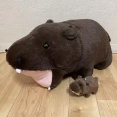 ふわふわカバ　ぬいぐるみ　2品セットのサムネイル