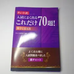 チャート式　入試によく出る　これだけ70題！　数学ⅠＡⅡB