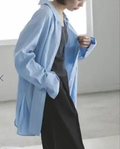 ドゥーズィエムクラス MUSE LINEN WASH シャツ サックスブルー MUSEドゥーズィエムクラス LINEN WASH シャツ サックスブルー - メルカリ