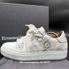 【極美品】Ermenegildo Zegna レザースニーカー イタリア製 3E Zegna Triple Stitch スニーカー | ブラック | FARFETCH JP