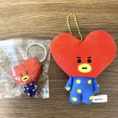 BT21 TATA タタ ぬいぐるみマスコットキーホルダー キーチェーンセット