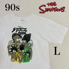 ビンテージ90sシンプソンズ Tシャツ☆シングルXLバート短丈ボックスUSA 