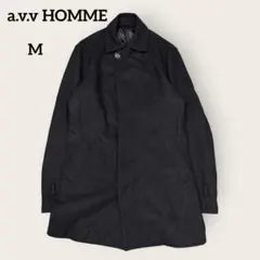 a.v.v HOMME ウール混 ステンカラーコート きれいめ カジュアル 通勤