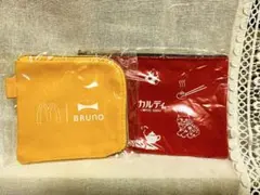 新品 BRUNO マクドナルド コインポーチ 福袋 KALDIポーチ 2点