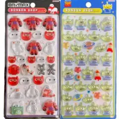 ベイマックス リトルグリーンメン エイリアン ボンボンドロップシール セット