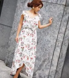 新品【eimy istoire】bouquetflowerフリルワンピースのサムネイル