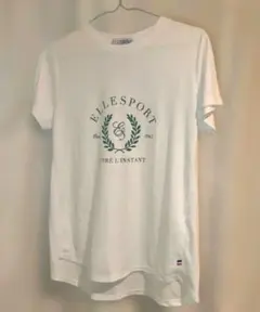 ELLE SPORT 半袖 Tシャツ ホワイト ロゴプリント　Мサイズのサムネイル
