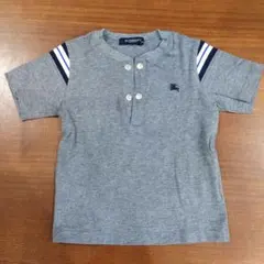 【ほぼ未使用】BURBERRY 90 Tシャツ ボタン付き グレーのサムネイル