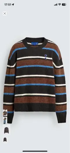 【新品】CHAMPION ® X ZARA ストライプ柄パッチセッター