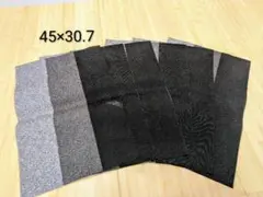 ランチョンマット 6枚セット 45×30.7 cm グレーとブラック