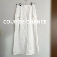 COUP DE CHANCEクードシャンス カーゴロングスカート ホワイト 38のサムネイル