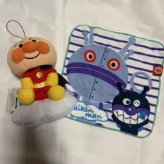 《2点セット》新品未使用品　アンパンマン　バイキンマン　グッズ　ぬいぐるみ