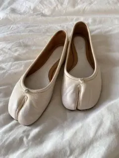 Maison Margiela 足袋バレエ ベージュ Maison Margiela メゾンマルジェラ 足袋バレエシューズ裏張り（ハーフ