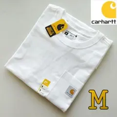 ⑤ Carhartt ホワイト M Tシャツ カーハート 新品 半袖 K87 白