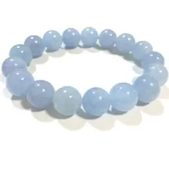 高品質 ライトブルー・アクアマリンブレスレット（12mm）