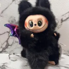 ★海外限定レア物★ ラフフ ジモモ ぬいぐるみ 黒 天使 ストラップ