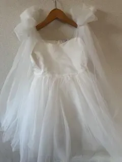 キッズドレス4Y 白ドレス