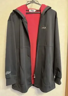 FILA フード付きジャケット 黒