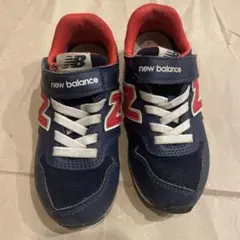 New Balance YV996EB3 ネイビー/レッド 18.0cm