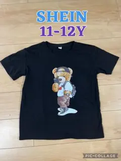 【美品】SHEIN くまプリント半袖Tシャツ 11-12Yのサムネイル