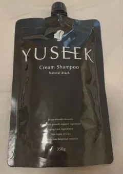 YUSEEK クリームシャンプー ダークブラウン 350g 2個 専用コーム付き