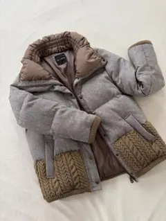 キャメル ダウンジャケット