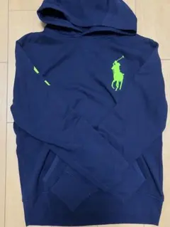 POLO RALPH LAUREN パーカー ネイビー ネオンカラー