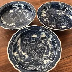 有田焼 平戸松山 三川内焼 2客➕オマケ1枚 伊万里 染付