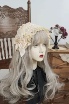 星箱works　ローズ・レディヘッドドレス　ベージュ