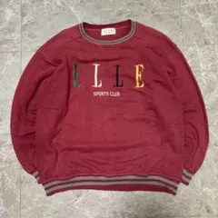 ELLE SPORTS CLUB トレーナー 刺繍 ロゴ M g42のサムネイル