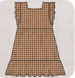 misha&puff lattice ワンピース 5Y MTO