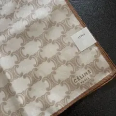 希少品】CELINE 大判ハンカチーフ スカーフ トリオンフ ラインストーン