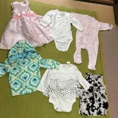 新生児、70女　GAP他６点セット　美品　新品
