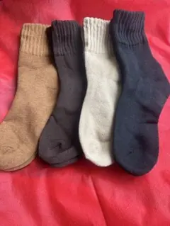 ソックス4枚セット　厚手　あったか　23-25センチ　レディース
