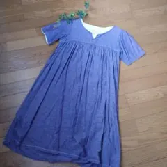 ＊Nike and... パープル 半袖チュニックワンピ＊